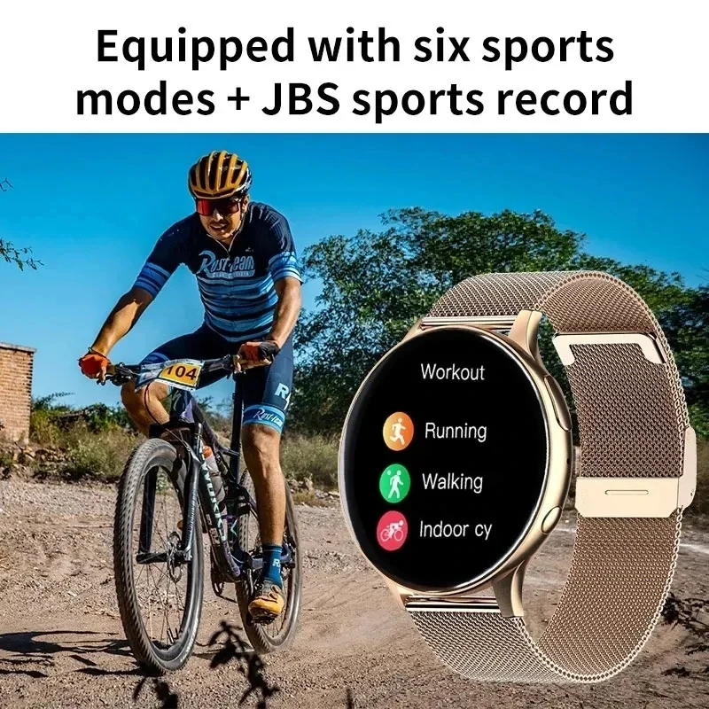 2024 Bluetooth Call Women Smart Watch Custom Dial Smartwatch For Android IOS Waterproof Full Touch Bracelet Clock ladies gifts