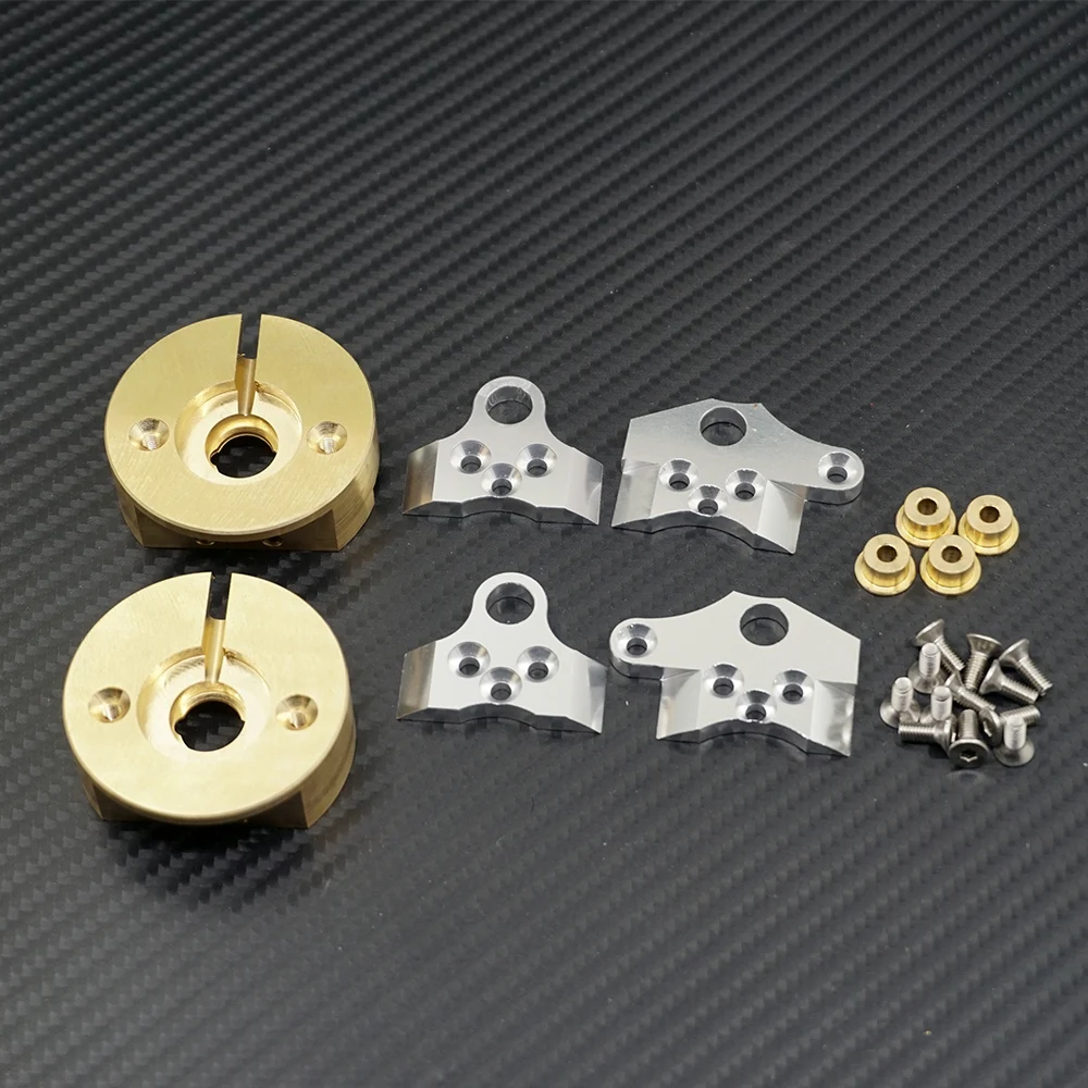 YEAHRUN Brass Knuckle Portal Cover Axle Counterweight for Axial Wraith 90018 1/10 RC Remote Control Car Accessories Spare Parts