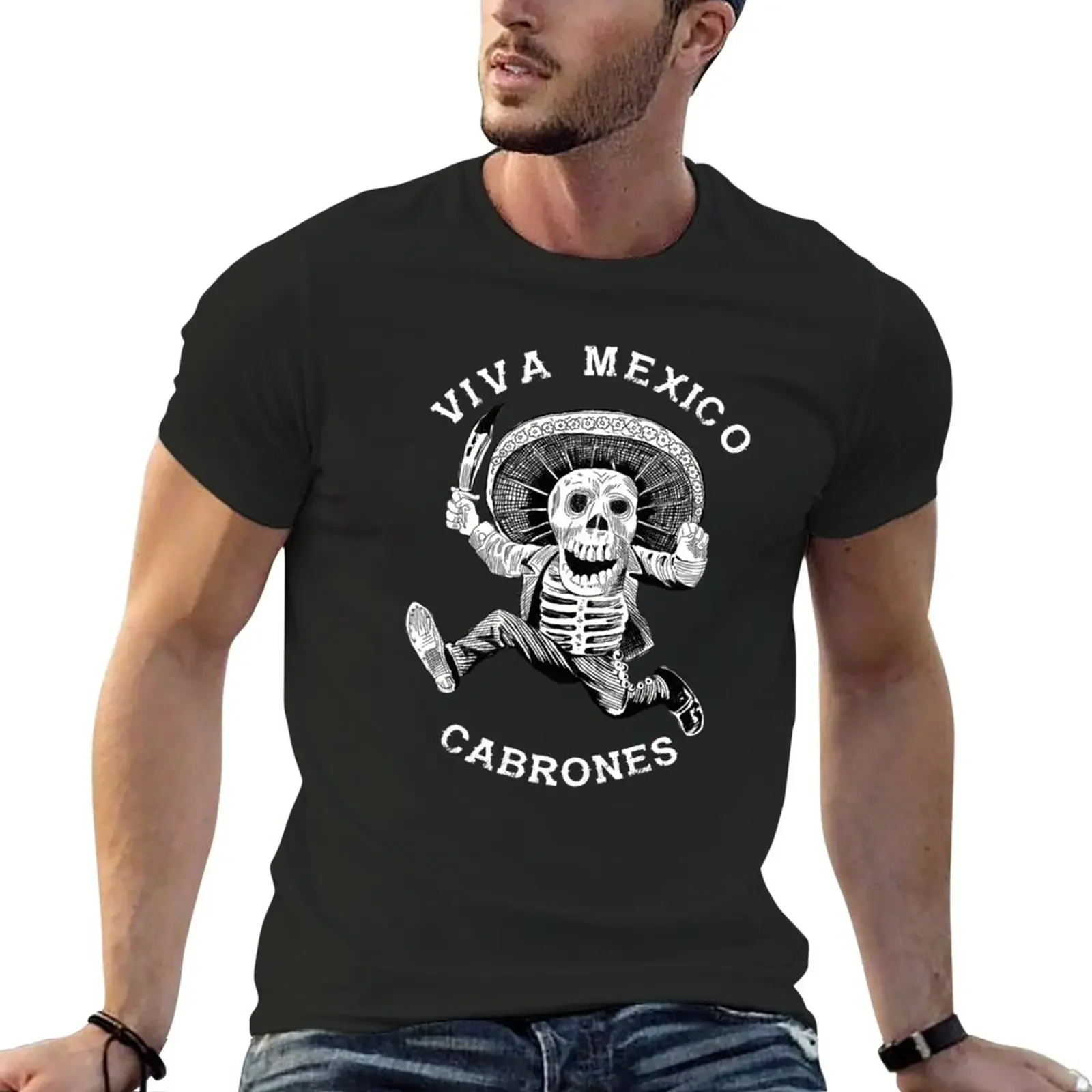 Viva Mexico Cabrones Mad Mexican Dead Mariachi Premium T-Shirt plus size tops animal prinfor boys sublime men workout shirt