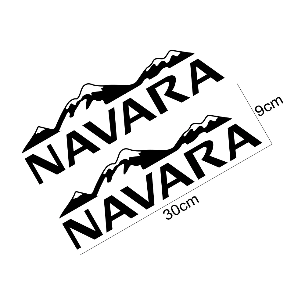 Pickup Side Sticker For Nissan Navara SL ST Truck Graphics Mountain Style Vinyl Decor Decal Car Cover Auto Tuning Accessories