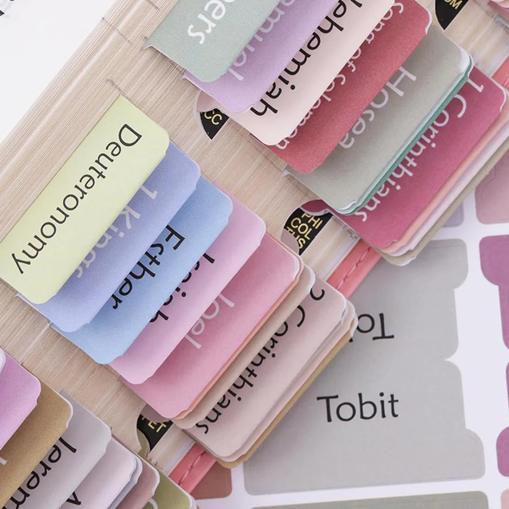 5 Sheets Bible Tabs Large Print Laminated Bible Tabs Easy Read Bible Book Tabs Study Bible Index Tabs Old New Testament