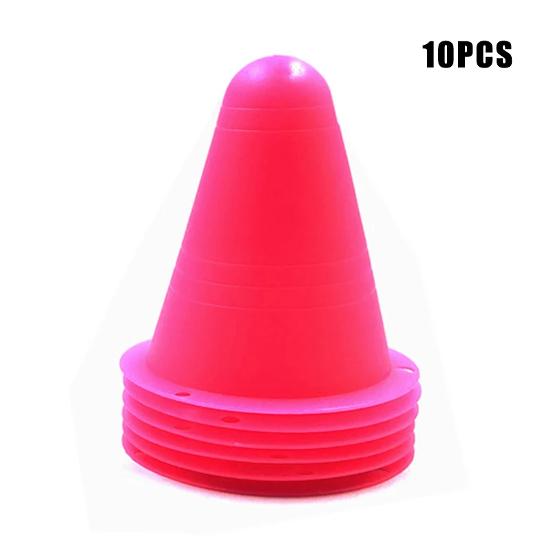 Skate Marker ddmysmile 8Cm 10Pcs/Lot Cones Roller Soccer Rugby Basketball Roller Training Marker Cup Football Sign Bucket Road Cone Obstac Smile