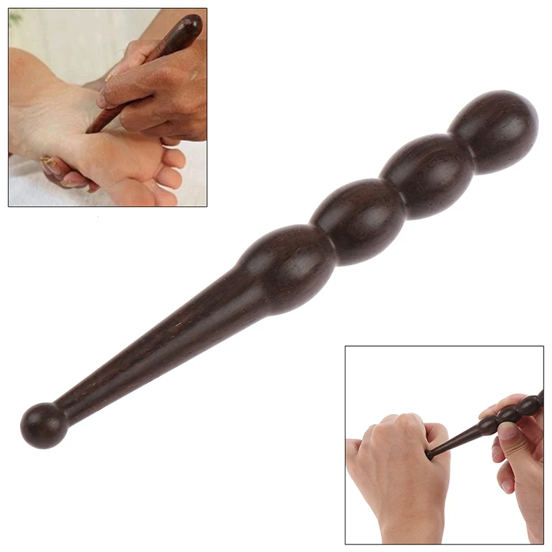 1PC Wood stick wooden acupoint massage spa foot hand reflexology body Acupressure Tools