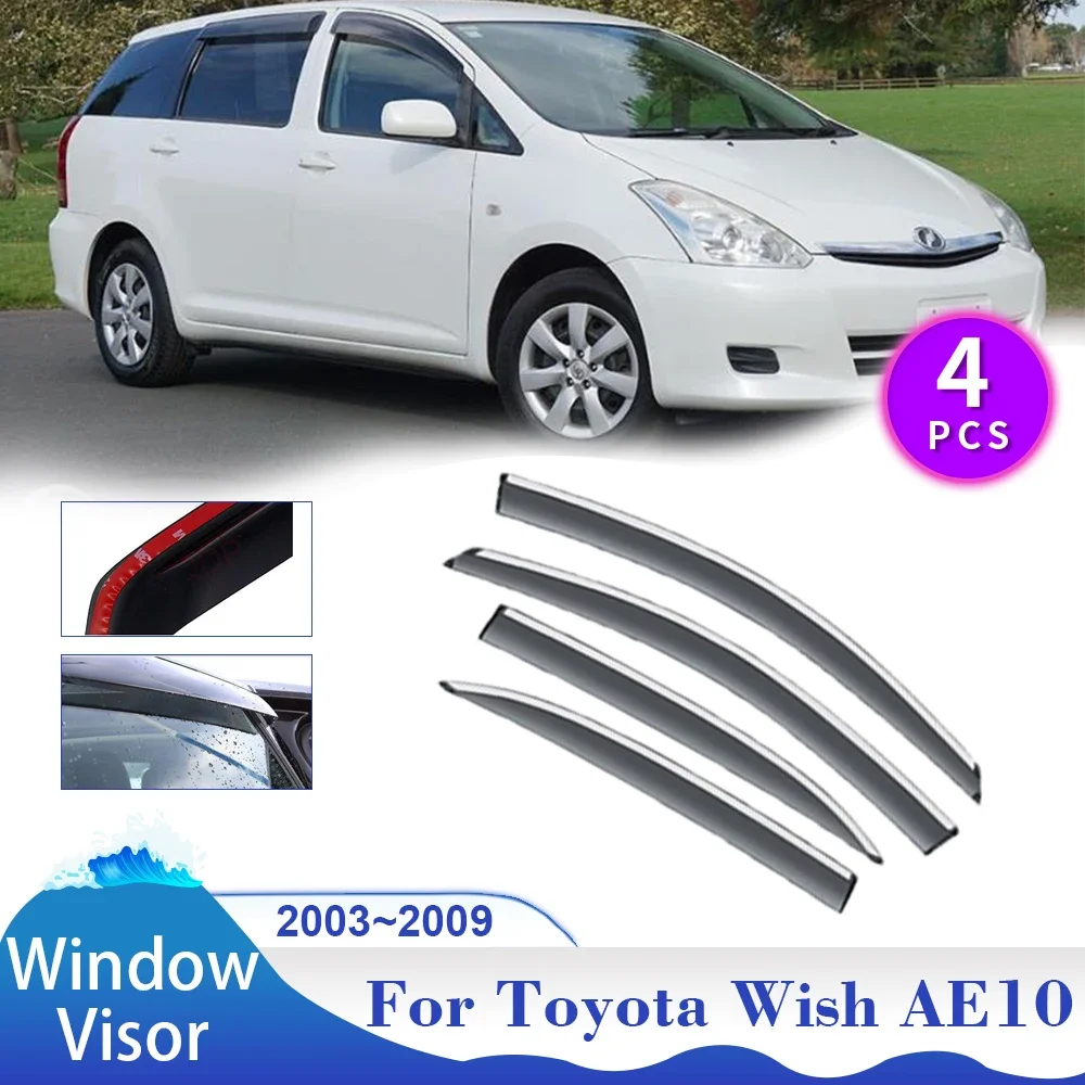 Ae10 For Toyota 2003~2009 Car Windows Visor ddmysmile Vent Cover Awnings Shelters Sun Rain Guard Deflector Exterior Accessories Smile