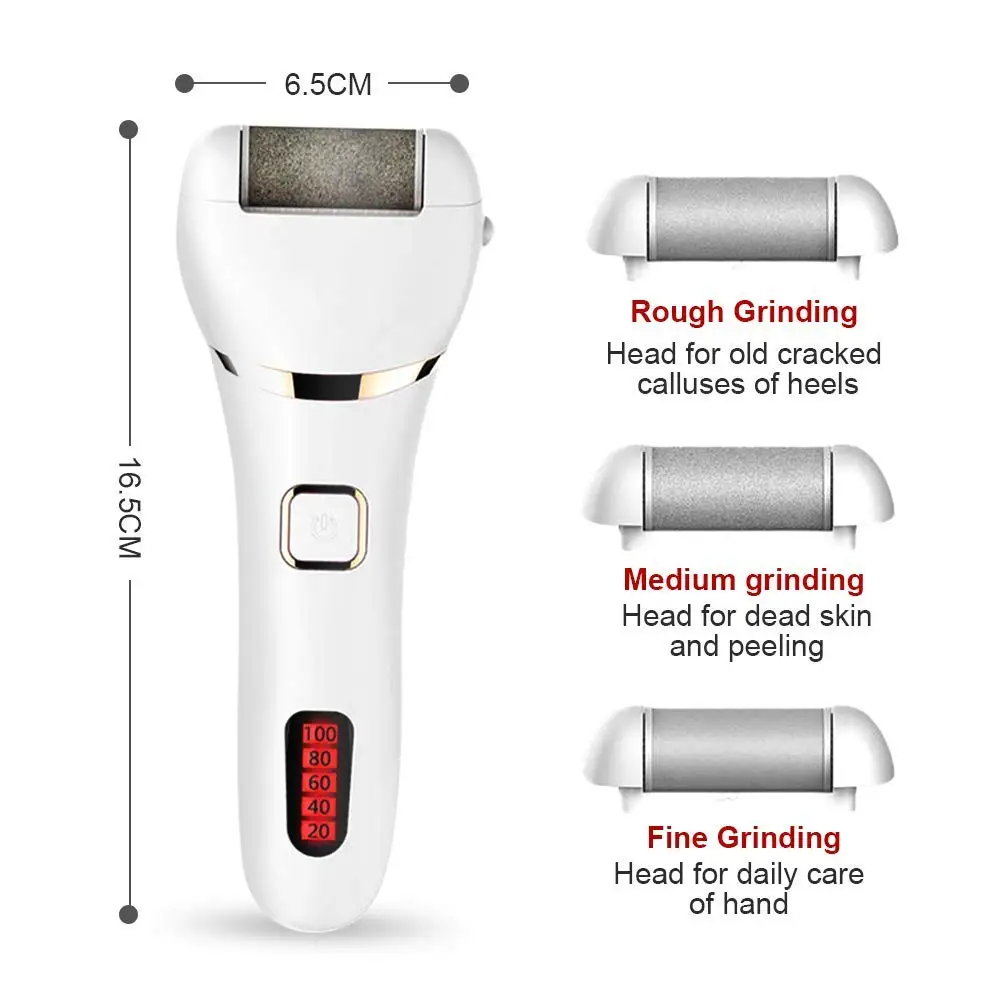 Electric Foot File Sander Foot Hard Skin Remover Exfoliating Machine Rechargeable Automatic Pedicure Tool for Heels Dead Skin