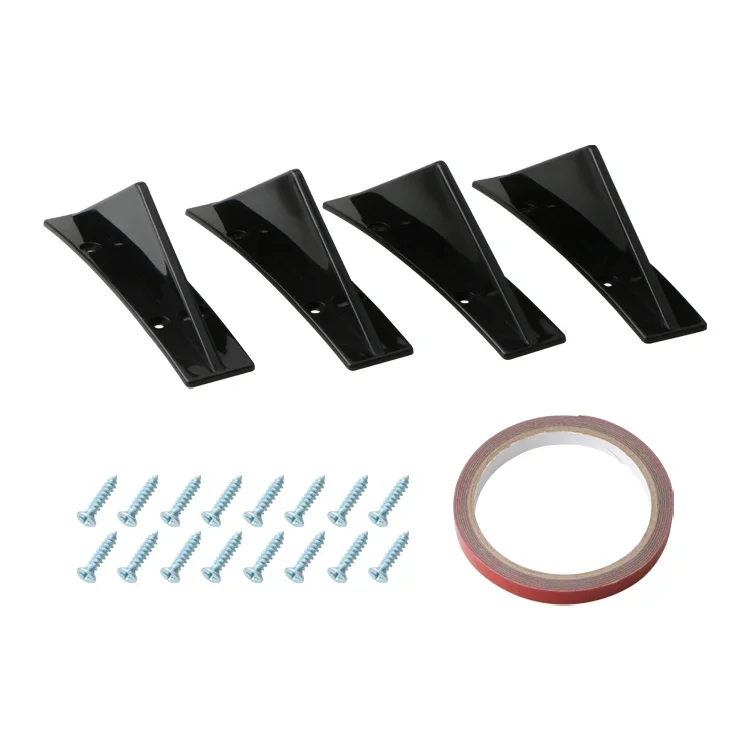 Wing Triangle Universal Shark Rear Bumper Diffuser for Audi A3 A4 B6 B8 B7 B5 B9 A6 C5 C6 C7 A5 Q5 Q7 8P 8V 8L Car Accessories smile