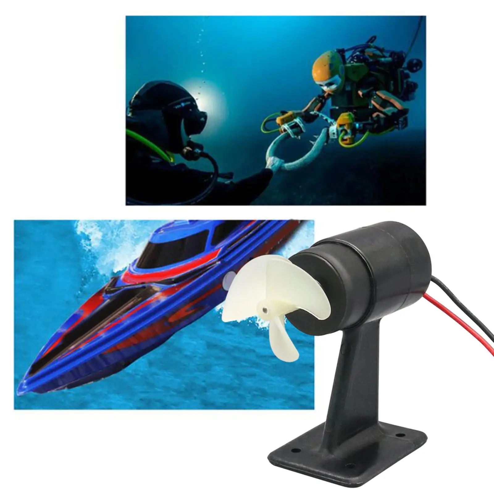 DC 12V 24V Underwater Thruster Motor Engine for RC Ship Fishing Boat Supplies