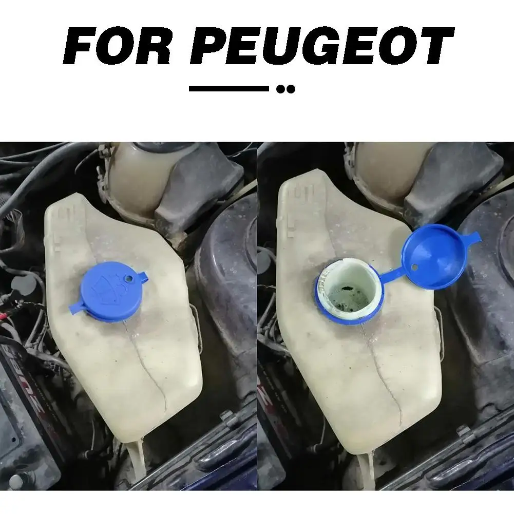 Wiper 1Pcs Car Windshield Washer Fluid Reservoir Lid Cover Tank Bottle Pot Cap For Peugeot 307 206 408 308 207 Ddmysmile ddmysmile C2 Smile