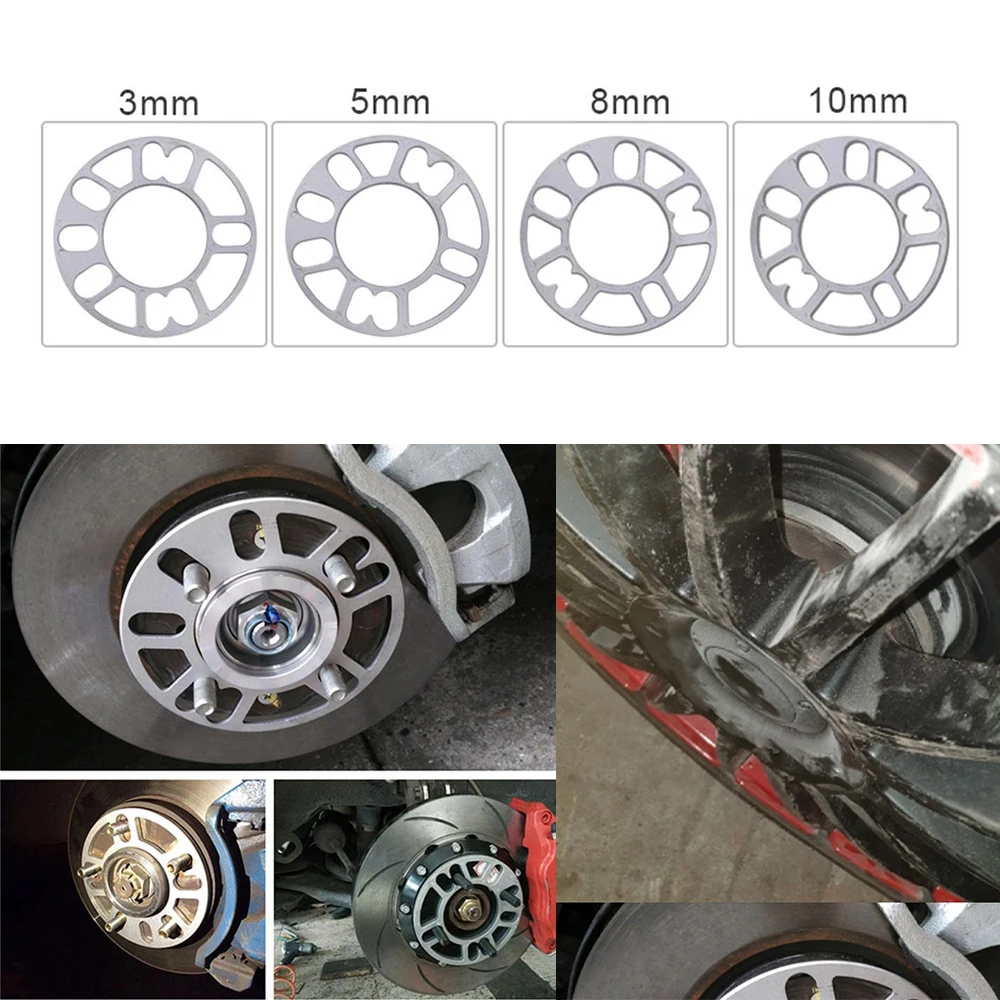 1PC Universal Auto Car Wheel Tire Spacers Adaptor Shims Plate FIT 4x100 4x114.3 5x100 5x108 5x114.3 5x120