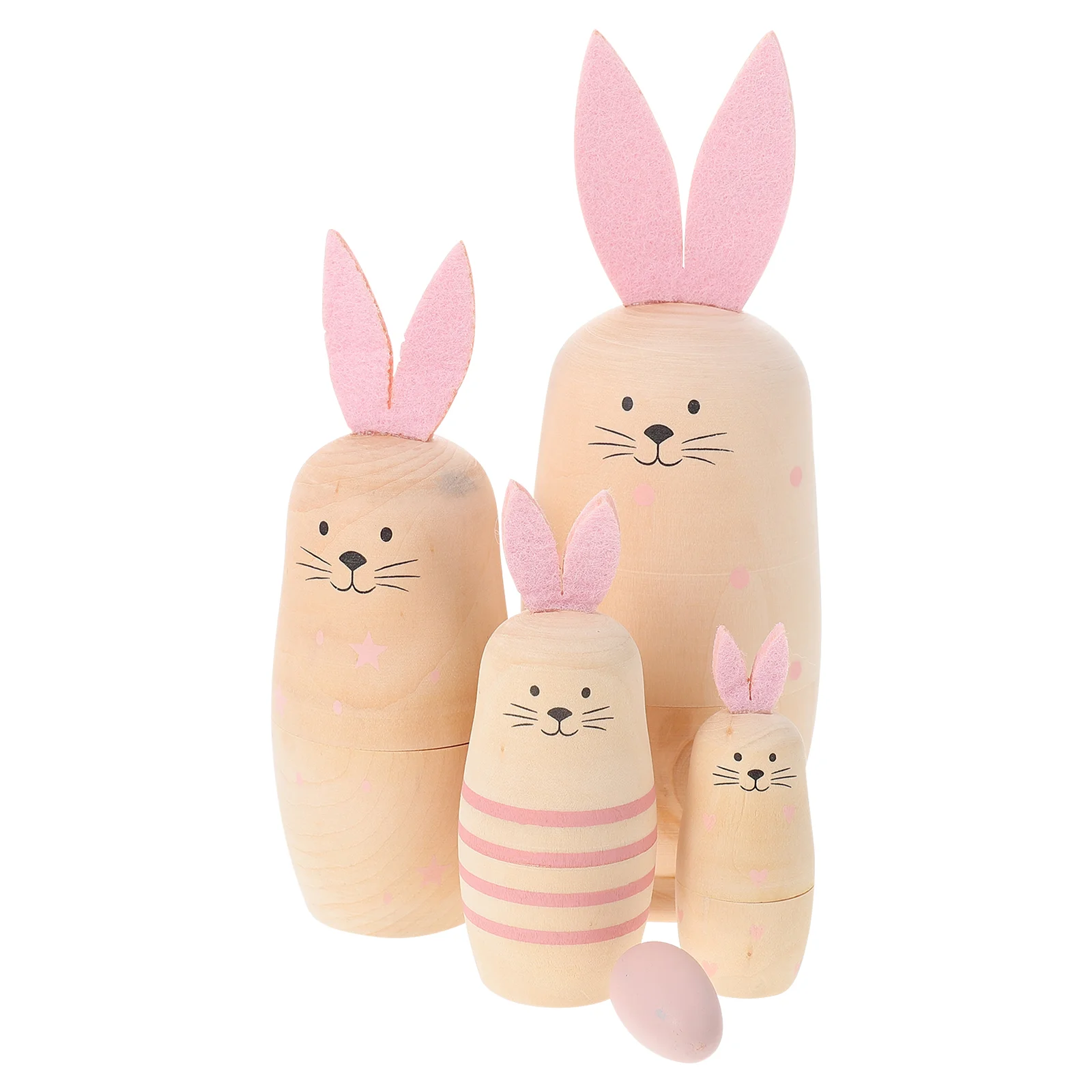 Handmade Wooden Russian Nesting Animals - Creative Five-Layered Traditional Toy for Kids Christmas Gift