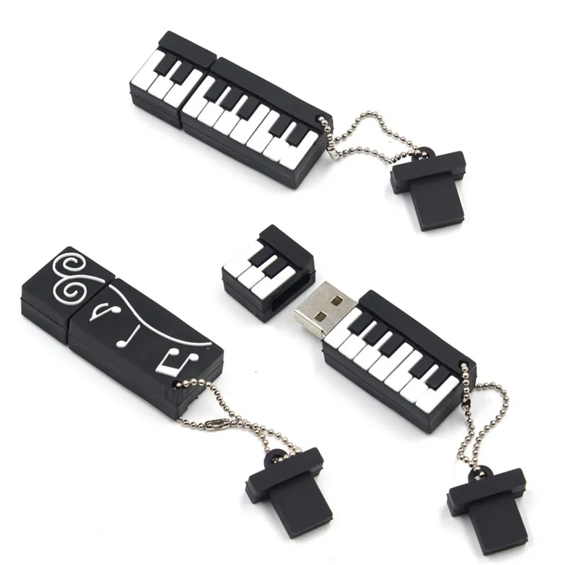 Hot sale Music Model USB flash drive Guitar Pen drive Violin Pendrive Cello Memory stick Beth U disk Free key chain 16GB 32G 64G