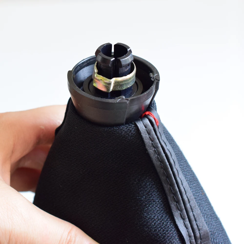 Gear 12mm Shift Car Knob Lever Gaiter Boot Cover Case For Audi A3 S3 2001 2002 2003 smile