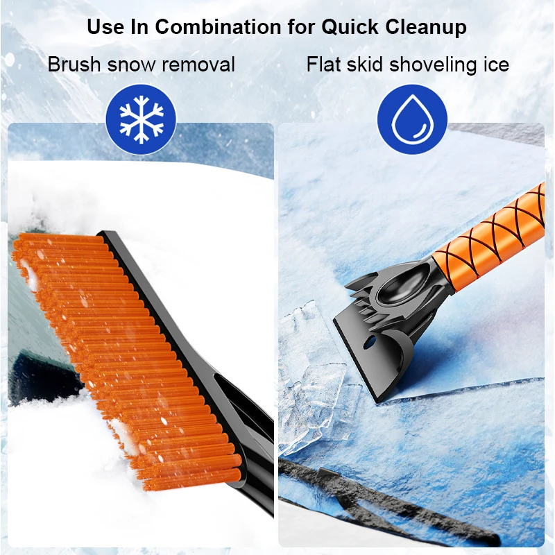 Snow Winter Car Shovel Ice ddmysmile Removing Brush Shovel Ice Scraper Retractable Car Snow Glass Remover Cleaner Tool Wash Accessories Smile