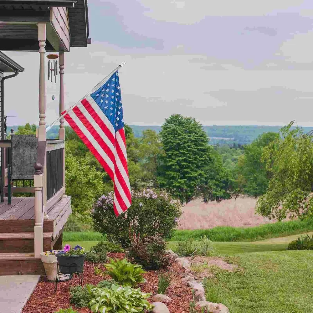 6ft Collapsible Flagpole Base Adjustable Wall Bracket Base Banner Rack Flag Pole Holder Flagpole Telescopic Flag Pole