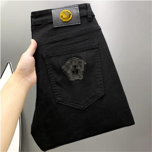 mens designer jeans Casual pants streetwear Washed daily outfit clothes black jeans Stylish High-quality jean Hip Hop trousers Fashion clothes 2025