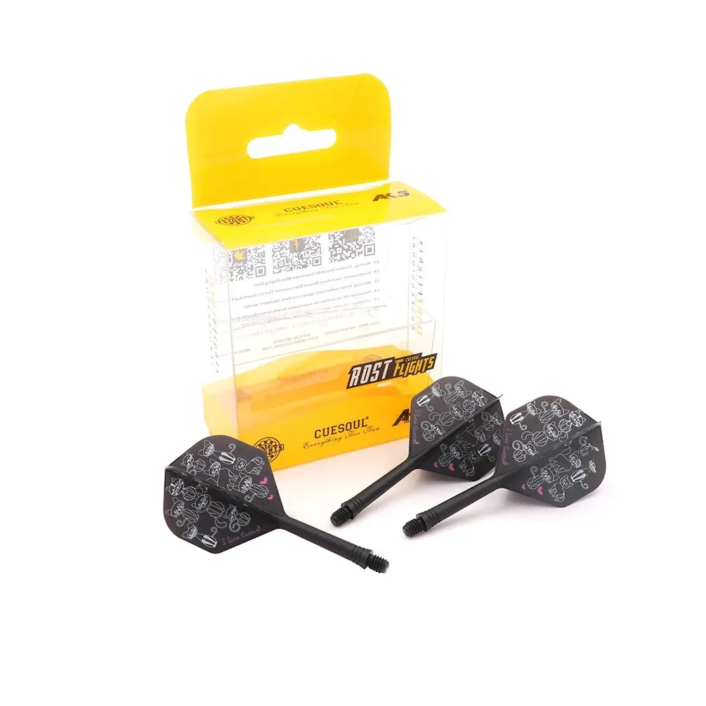 CUESOUL Rost Integrated Dart Shaft and Dart Flights Standard Shape,Size M-28mm