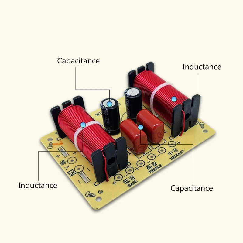 WEAH 228/305/2606 Audio Speaker Frequency Divider 2/3 Way HiFi Audio Crossover Filter Module Board DIY Speaker Treble Bass