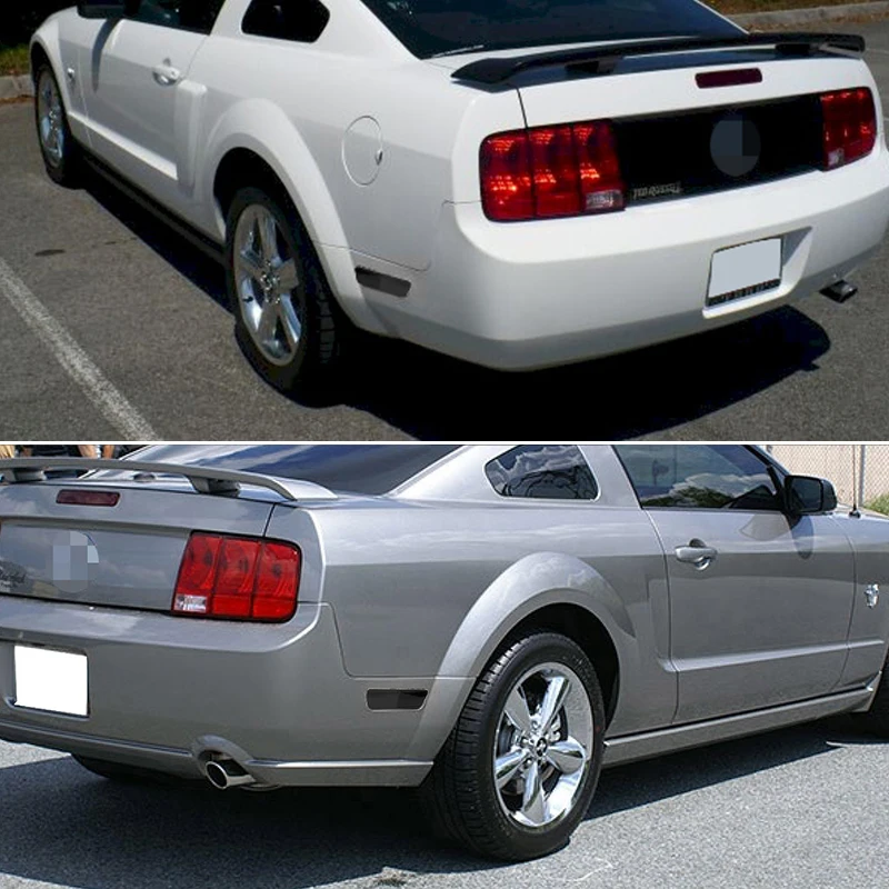 Smoked /Clear Lens Rear Bumper Side Marker Indicator Light Fender Flare Light Housings For 2005 2006 2007 2008 2009 Ford Mustang
