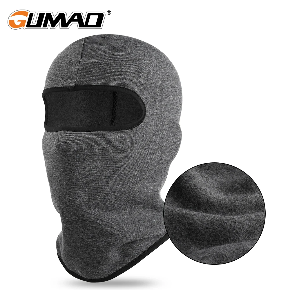 Thermal Balaclava Winter Fleece Full Face Mask Windproof Cycling Sports Hood Hiking Ski Bicycle Snowboard Neck Warmer Scarf Men smile