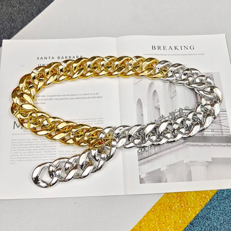 Ladies Belt Punk Exaggerated Chain Belt Women Ladies Fashion Waist Belt Waistband For Dress Jeans Clothing Accessories 240329