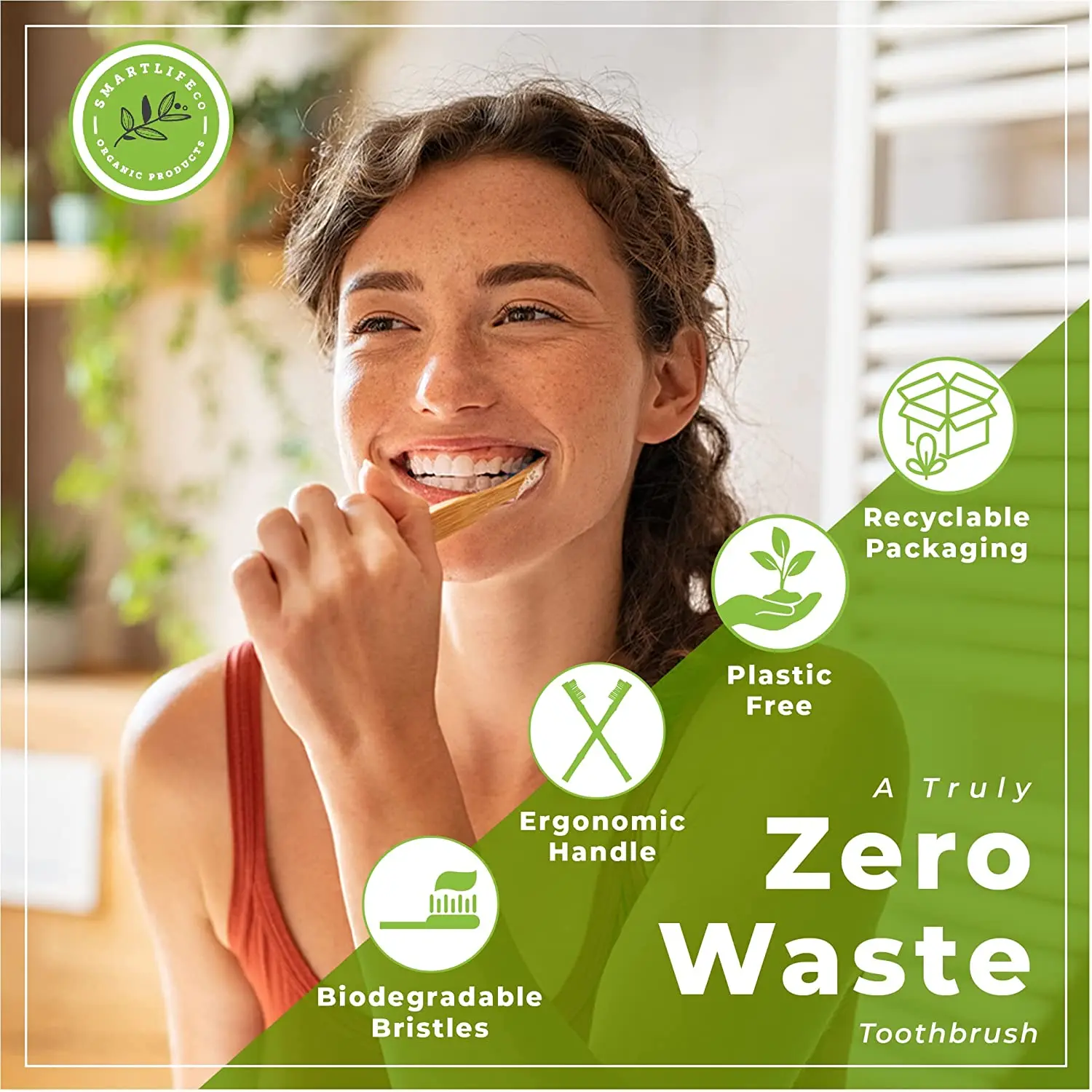 Bamboo Toothbrushes 100Pcs Eco Friendly Resuable Toothbrush 2025 Adult Wooden Soft Tooth Brush Eco new Friendly Vegan