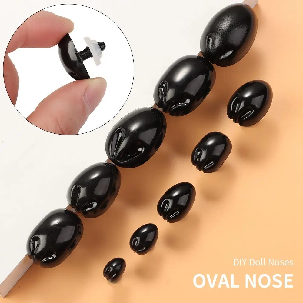 Tool DIY 10pcs Craft Plastic Toys DIY Doll Noses Dolls Accessories Safety Noses Parts Oval Nose smile