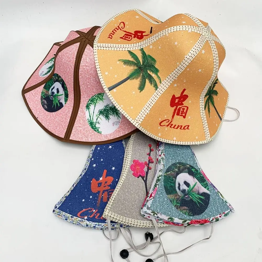 Big Visors Foldable Women Wide Brim Anti-Uv Sun Hat Fisherman Cap Straw ddmysmile Hat Beach Cap Smile