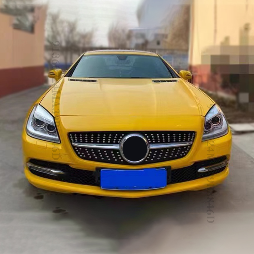 Perfect Match Front Hood Grille Mesh Racing Grill Grid Tuning Accessories For Mercedes Benz SLK R172 2011-2015 Diamond GT Style