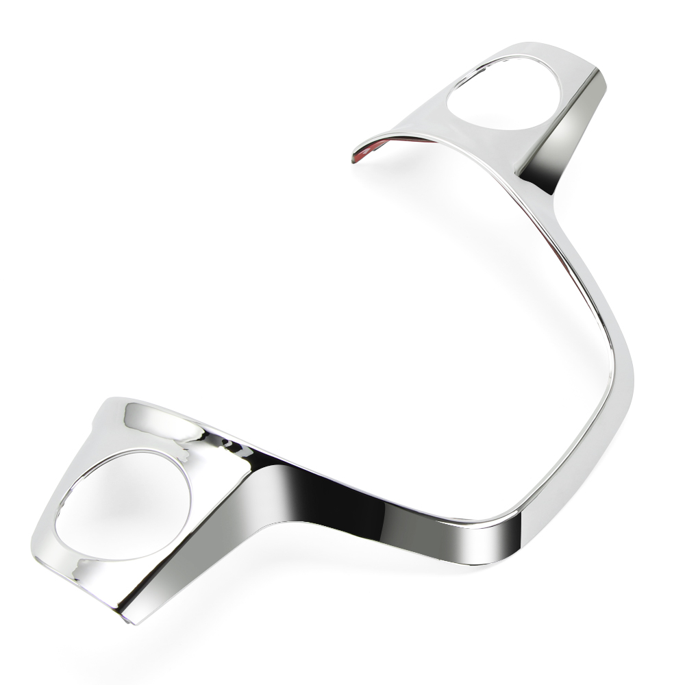 ABS Chrome trim steering wheel cover sticker case for Ford Focus Kuga auto accessories 5