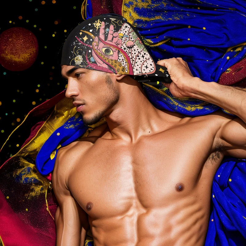 Swimming Caps Unisex Big Size Abstract Swimming Cap Hats Accessories For Man Women Youngs Waterproof Fishtail