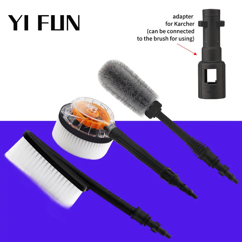 Accessories Brush Wash Car For High Pressure Washer Cleaning Vehicle Body Hub Brush For Karcher Lavor Car Detailing smile