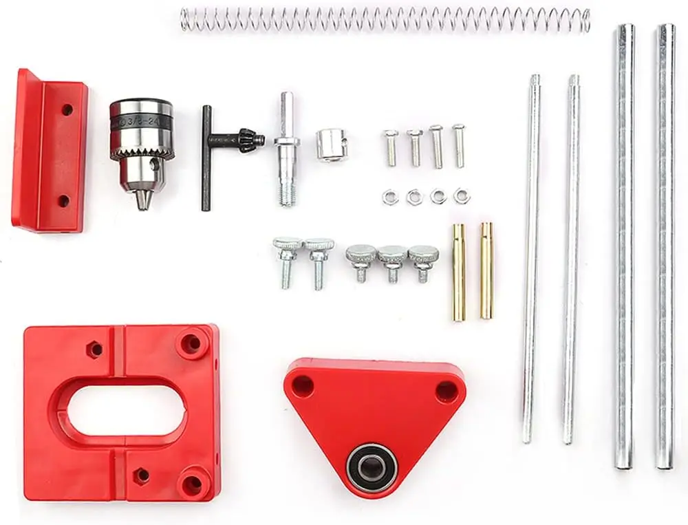 Aluminum Alloy Woodworking 1Pc Drill Locator With Scale Precise ddmysmile Drill Guide Dowel Locator Holder Fixture Puncher DIY Home Tool Smile