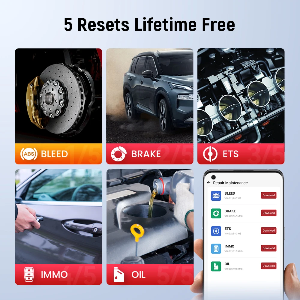 Bluetooth NEW THINKCAR BD6 obd2 Scanner All Cars Full System Diagnosis 5 Reset Service Lifetime Free Automotive Diagnostic Tool smile