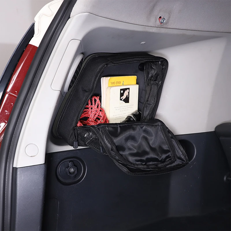 For Toyota FJ Cruiser 2007-2021 Oxford Cloth Black Car Trunk Storage Box Bag Cargo Tools Tidying Package Car Accessories