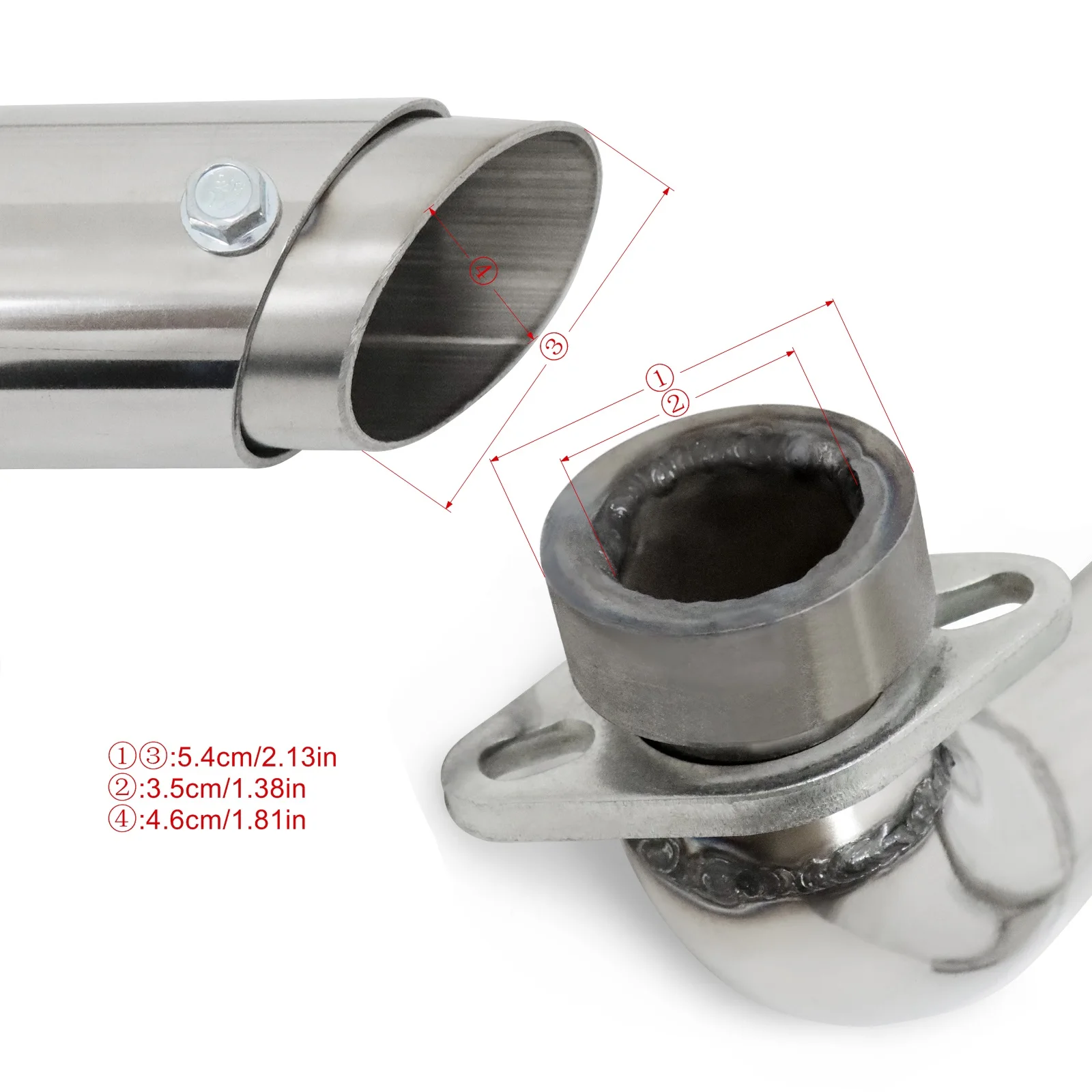For Yamaha V-Star XV950 Bolt XVS950 XV 950 All Years Motorcycle Exhaust System Pipe With Muffler Removable Silencer Stainless