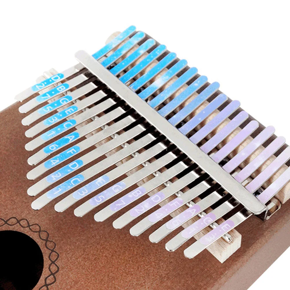 Brand New Kalimba Sticker 17 Keys Scale Musical Instruments PVC Approx.10g Beautiful Eye-catching For Beginners