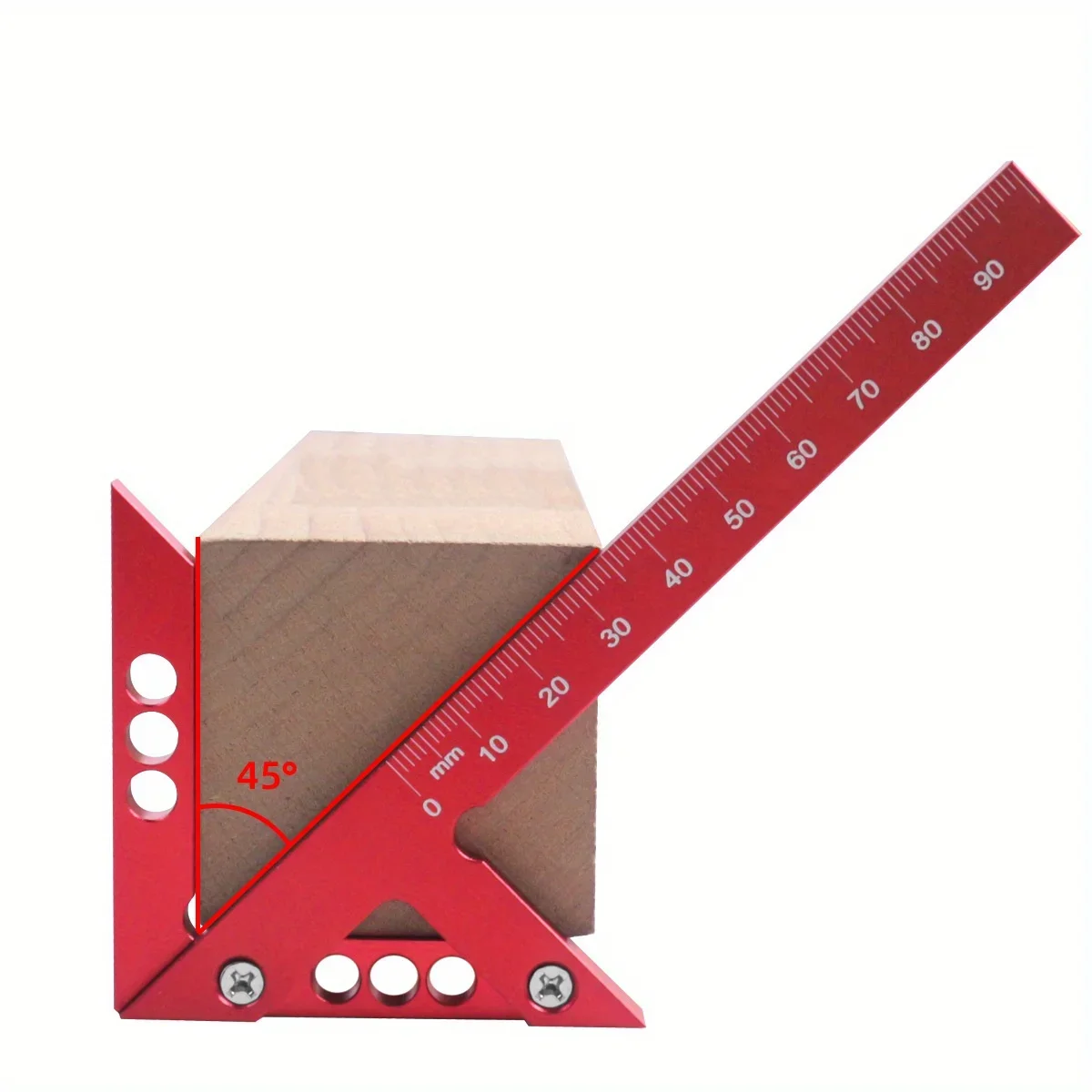 new Center Finder Woodworking Square 45/90 Degree Right Angle Line Gauge Aluminum Center Scribe 2025 Carpenter Ruler Wood Measuring Tool
