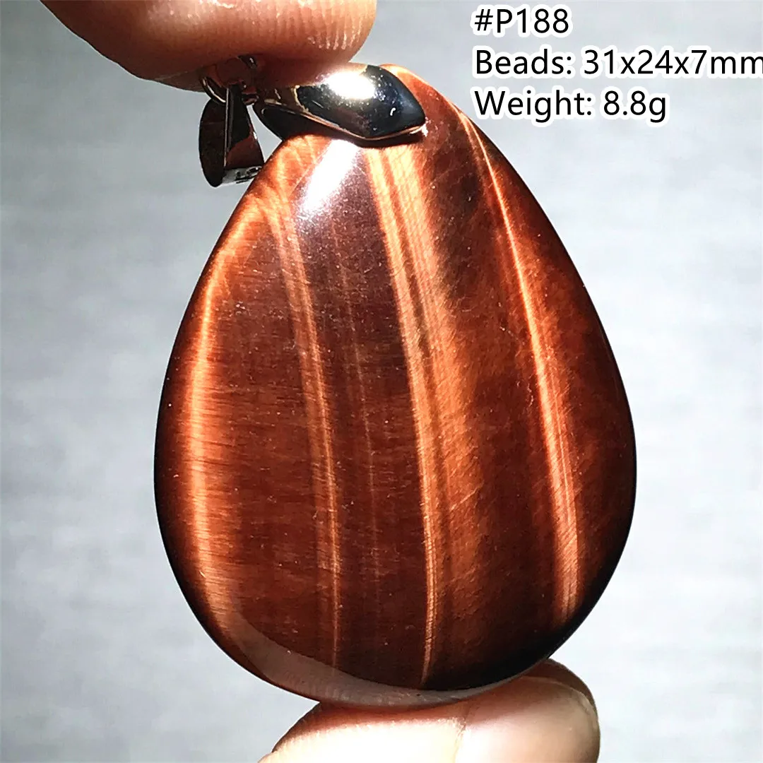 Tiger Natural Eye Red Stone Pendant Jewelry For Women Lady Man Healing Beauty Gift Reiki Crystal Energy Beads Gemstone AAAAA smile