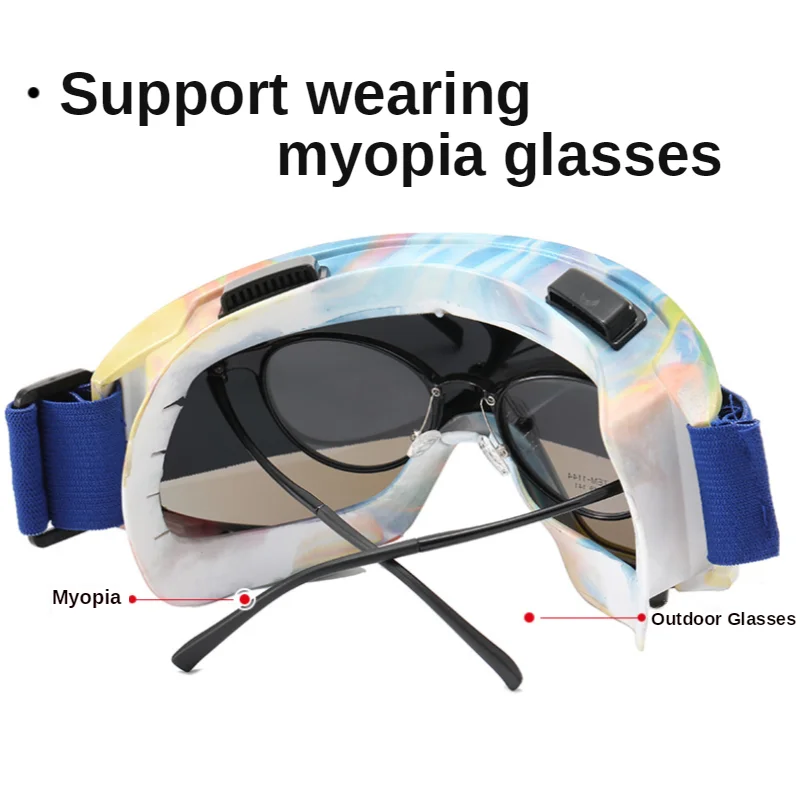 Motocross Goggles Glasses Helmet Glasses Windproof Moto Sunglasses Off Road Masque Outdoor Cycling Ski Goggles Dirt Bike Gafas