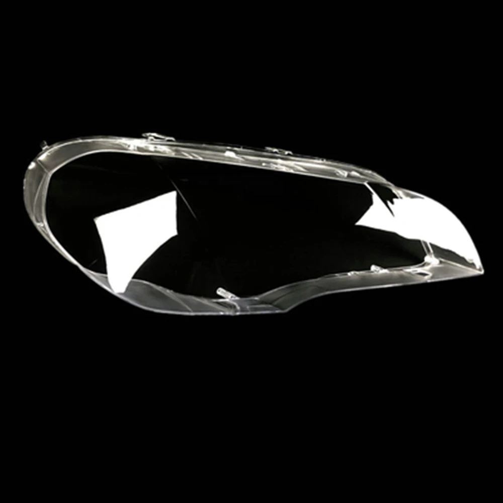 For BMW X5 E70 2008~2013 Front Headlight Shell Lamp Shade Transparent Headlamp Cover Plexiglass Replace Original Lens