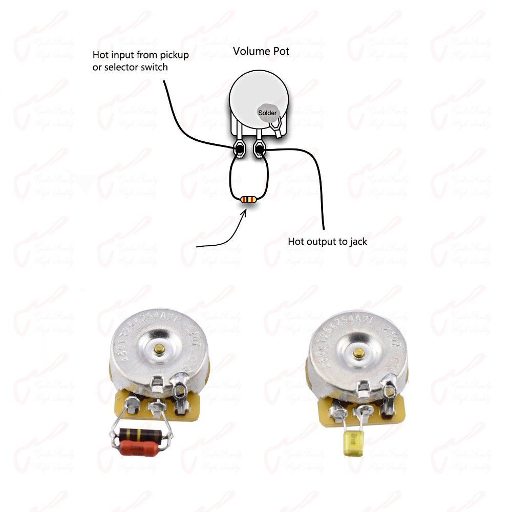 1 Piece Electric Guitar Volume Treble Bleed Kit Cap (Capacitor) US(Origin)