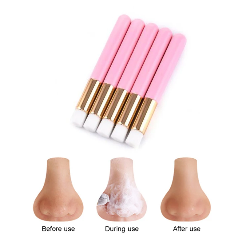 Eyelash Cleaning Brush 5Pcs Lash Extensions ddmysmile Applicators Eyebrow Nose Comedones Cleansing Brush Lash Shampoo Tools Washing Brush Smile