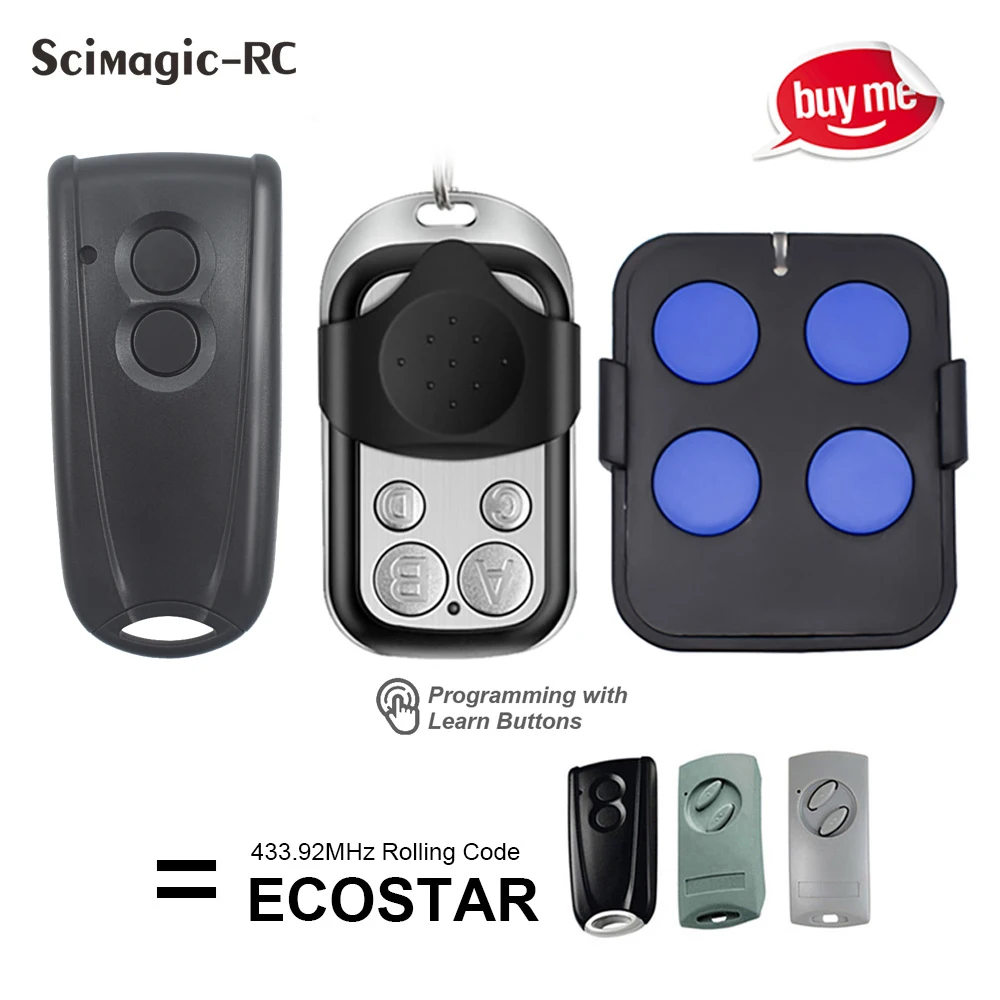 new Dustproof Waterproof Small Remote Control Replace Ecostar Rsc2 433 Hormann 2025 RSE2 433mhz Motor Liftronic 500 700 800