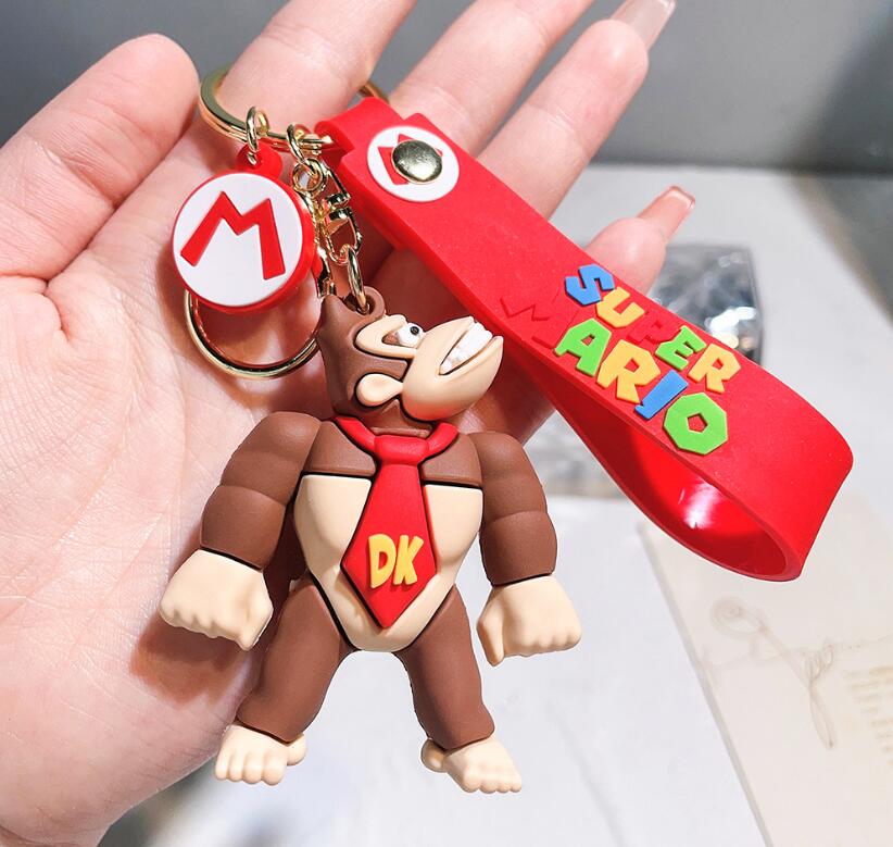 Fashion 3D Keychain Backpack Ornament Soft Car key Ring Gifts 32123