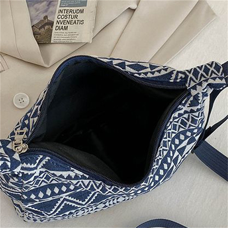 Large Capacity Women's Canvas Bag 2023 New Casual All-match Messenger Bag Zipper Shopping Bag Cute Tote Bag Shoulder Handbag