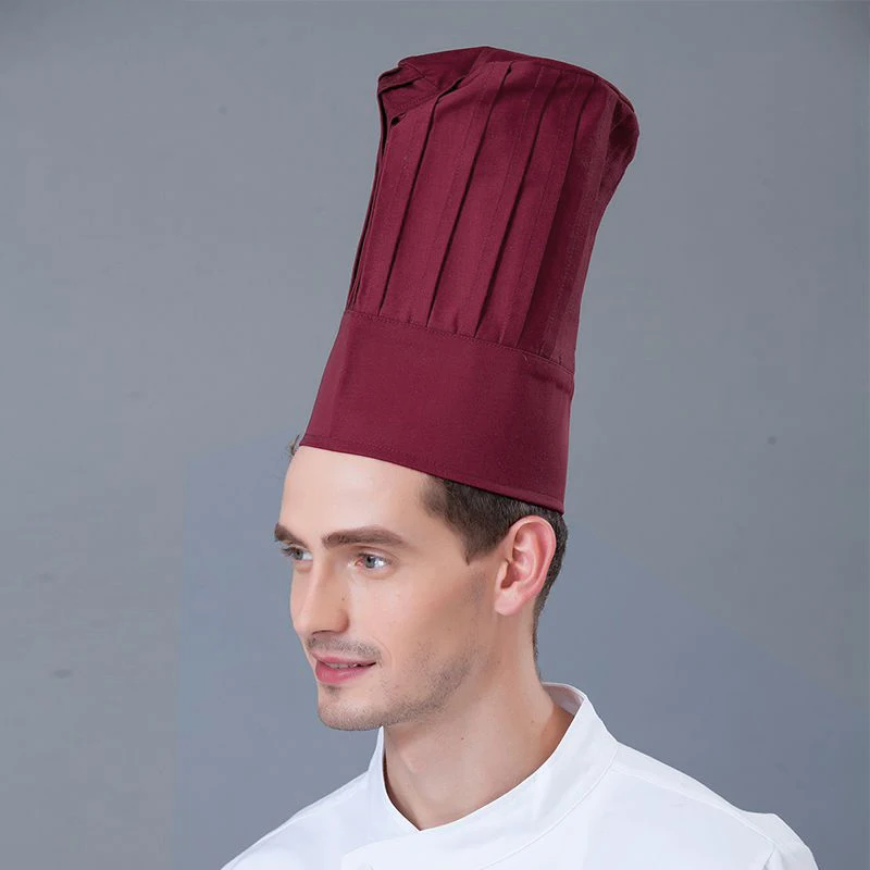 Elastic Men Cap Kitchen Hotel Restaurant Kitchen Chef High ddmysmile Hats Catering Serve Bakery Cake Shop Breathable Cook Medium Hat Smile