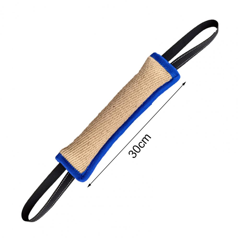 Dog Bite Stick Long-lasting Jute Bite Pillow Pull Toy Non-slip Pet Stick Bite Toy