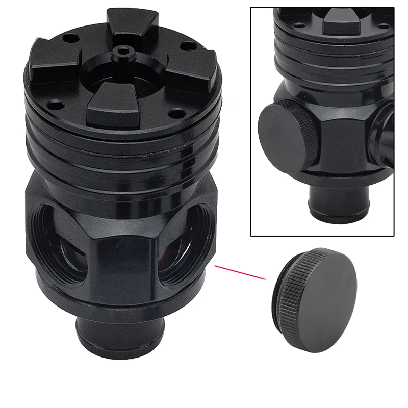 Universal Racing Turbo 25mm Black Aluminum Diesel Blow Off Valve Turbo Wastegate 3 In 1 BOV Dump Valve Plug Car Accessories