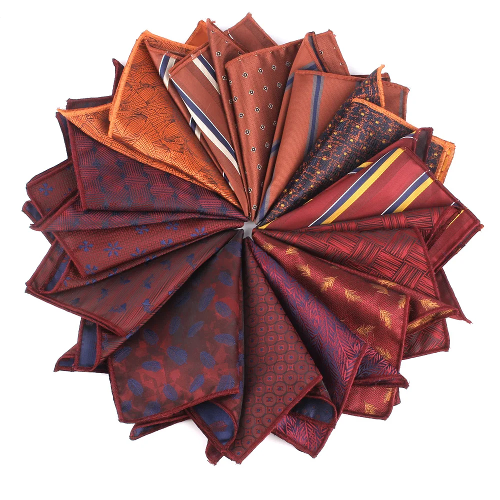 Square Pocket New Floral For Men Women Striped Chest Towel Hanky Gentlemen Hankies Men's Handkerchief Suits Pocket Towel Gifts smile 's