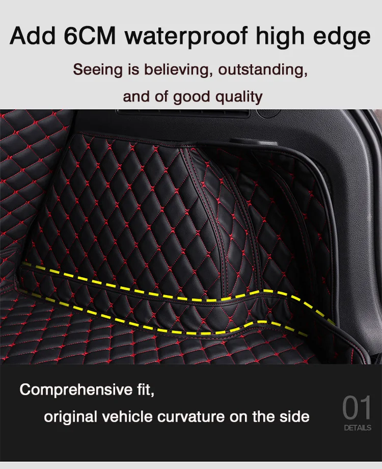 Fully Enclosed Car Trunk Mat for RENAULT ARKANA Kadjar Koleos MEGANE GRAN COUPE Duster Captur II Zoe R135 Special Tailgate Pad